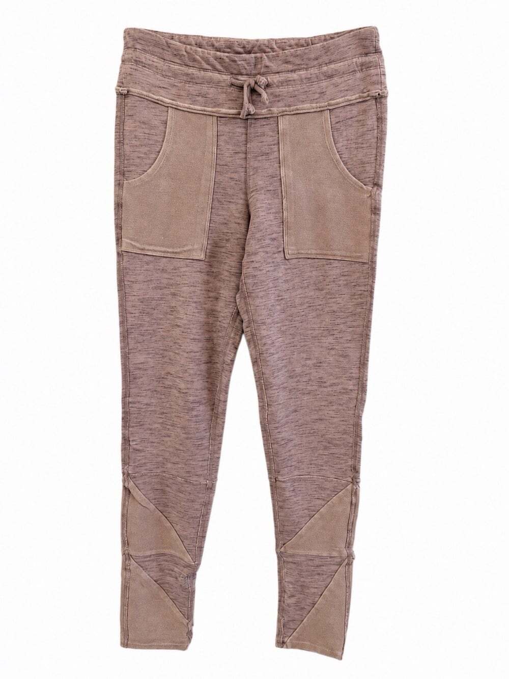 Free People FP Movement Women’s Medium Mauve Moto Jogger Leggings Patchwork - Picture 2 of 8